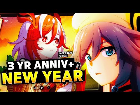 FU HUA [NEW YEAR CELEBRATION pt1] + 3 YR Stream Anniversary | Honkai Impact 3rd
