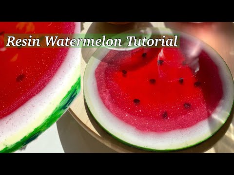 Beautiful Lacing in This Resin Ocean Serving Board