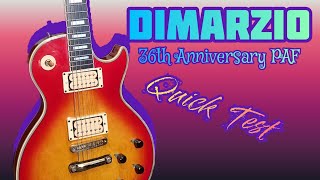Video thumbnail for Quick Test Dimarzio 36th Anniversary PAF DP103 & DP223 in my Greco Les Paul (EG600) by Bastian Eberz