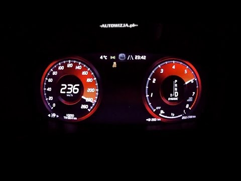 Volvo V90 T6 Cross Country acceleration 0-100 km/h, 0-200 km/h, 0-400 m, top speed, racelogic