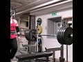 160kg close grip bench press 3 reps 5 set