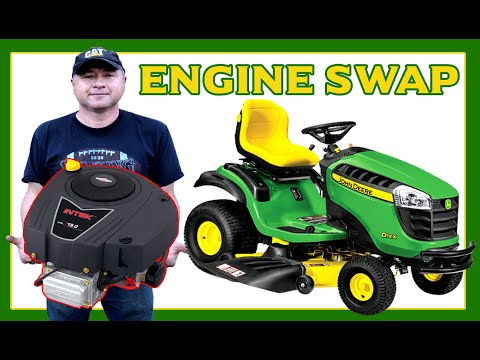 John Deere Riding Mower Engine Swap In Less Than An Hour!