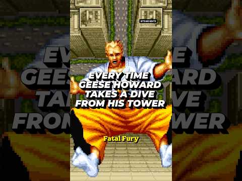 Every time Geese Howard takes a dive from his tower 🏯 #fatalfury #geesehoward #snk