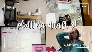 prepping + plotting draft 3!🖋️ a writing vlog