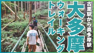 [Otama Walking Trail] Walk from JR Furusato Station to Okutama Station while looking at Hatonosu ...