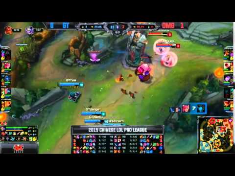 GT (Tale Tristana) VS OMG (Uzi Kalista) Game 2 Highlights - 2015 Spring LPL W4D3