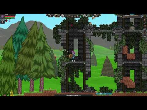 StarBound Let's Play Episode 1 First Planet (starbound 1.3.2)