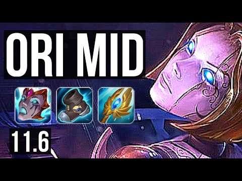 ORIANNA vs GALIO (MID) | 7/0/5, Godlike, 300+ games | KR Challenger | v11.6