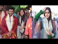 Telugu Cinema Actor Sharwanand Spotted At Tirumala Temple With Actress Sakshi Vaidya