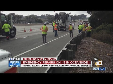 TRAFFIC ALERT: Emergency repairs on I-5 in Oceanside