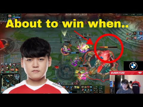 T1 Gumayusi was about to win and then... (Korean SoloQ)
