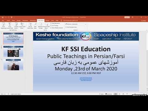 2020 03 23 PM Public Teaching in Persian/Farsi - آموزشهای عمومی به زبان فارسی