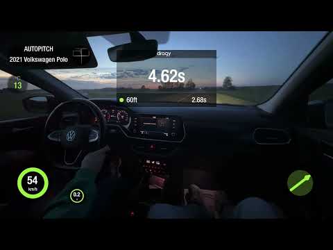 Volkswagen Polo 1.6i (MPI) AT FWD 2021. 0-100 acceleration.