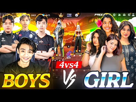 PRO GIRLS VS NOOB  BOYS 4 VS 4  || THE STAR