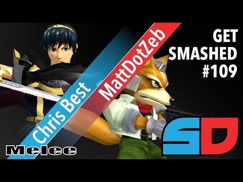 Get Smashed #109 - Winners Ro16: Chris Best (Marth) vs MattDotZeb (Fox/Falco)
