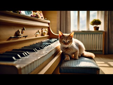 Calming Music for Cats and You | Relaxation, Deep Sleep, Stress Relief, Peaceful Piano Music