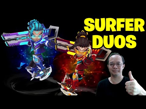 Summoners War - How I use JOHN and MILES in the WORLD ARENA (SKY SURFERS Showcase)