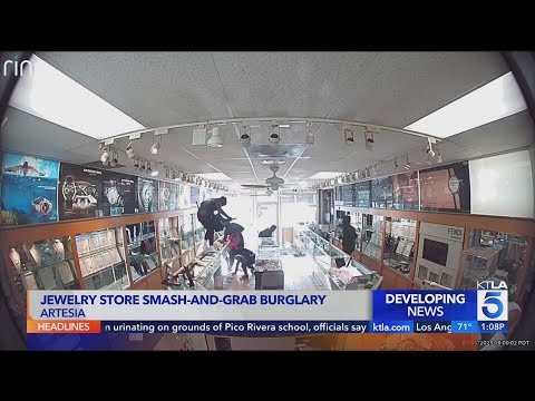 Large group smashes jewelry store in brazen Artesia burglary