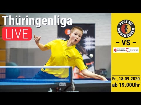 Thüringenliga | Saison 20/21: Post SV Mühlhausen 2 – TTZ Sponeta Erfurt
