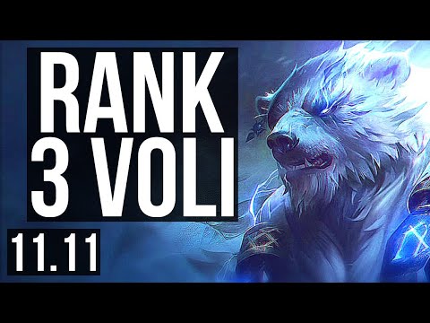 VOLIBEAR vs RENEKTON (TOP) | Rank 3 Voli, 4/0/4 | JP Grandmaster | v11.11