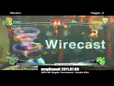 SSF4 OM-G Hawaii Tournament 7/8/11 merukon (DH) vs dagger_g (GO)