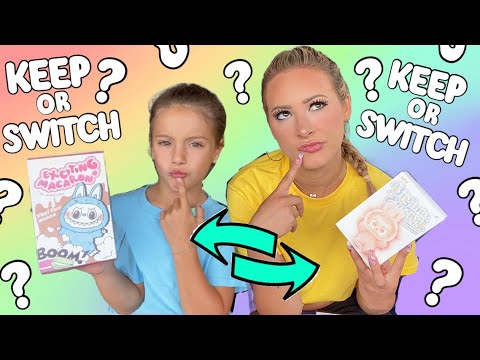 KEEP it or SWITCH it with LABUBU BLIND BOXES 🙈😱⁉️ @agset211 #trend #labubu #fun #mystery #toys
