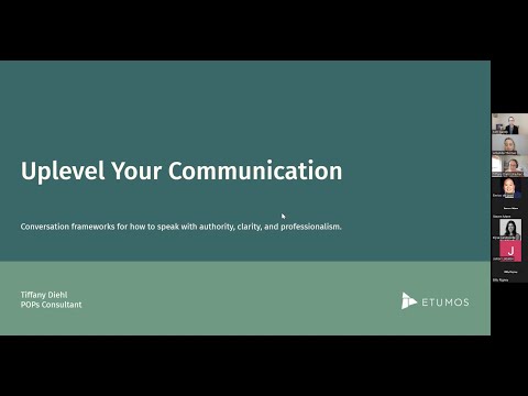 Upleveling your Communication - How to Speak Like a Consultant