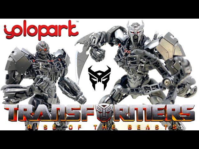 Vídeo relacionado con Juguetes Scourge Transformer, Transformers Rise of The Beats Action Dolls, Kit de Modelo sin conversión de 8,66 Pulgadas Altamente bisagras, Gran colección de Regalos de cumpleaños