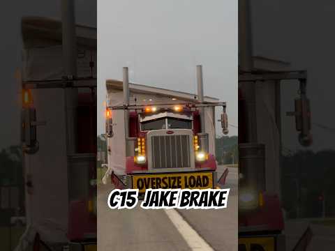 (LOUD) BEST JAKE BRAKE SOUND  #trucking #mobilehome #truck #leftlanemedia