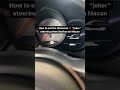 How To Set The Diamond ️ Joker Button Function On Newer Porsche Macan