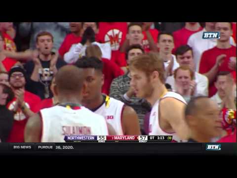 Northwestern at Maryland - Men's Basketball Highlights