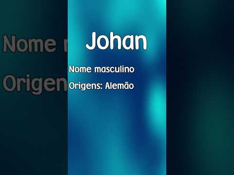 Vídeo: Significado Yohan: origem e sentido do nome