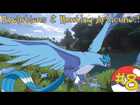 Evolutions & Hunting Articuno?! -Pixelmon Gen Collection Ep.8-