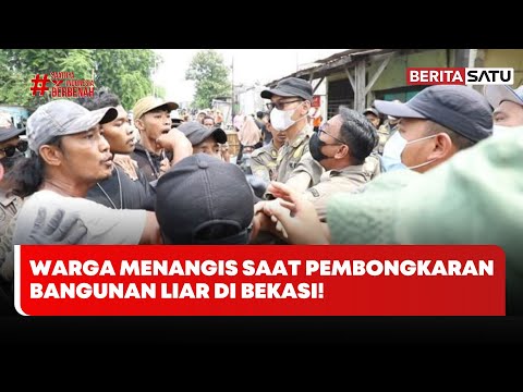 Haru dan Ricuh Warnai Pembongkaran Bangunan Liar di Bekasi #Beritasatu