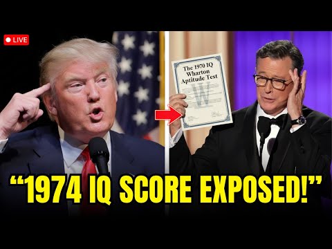 Stephen Colbert Unseals The Trump’s 1970 IQ Wharton Aptitude Test Genius Think Again