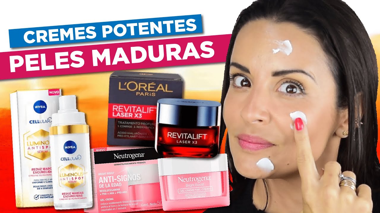 CREMES POTENTES para PELES MADURAS, MANCHAS e MELASMA