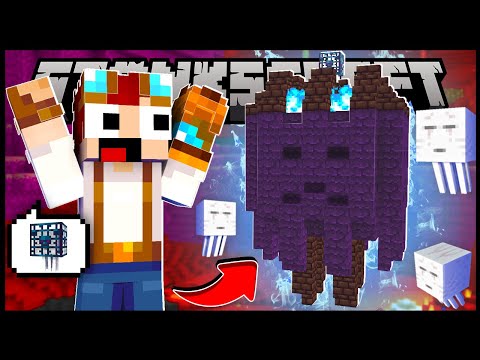 ENCONTREI O CORAÇÃO DO NETHER!! TINHA SPAWNER DE GHAST!! - StonksCraft #32