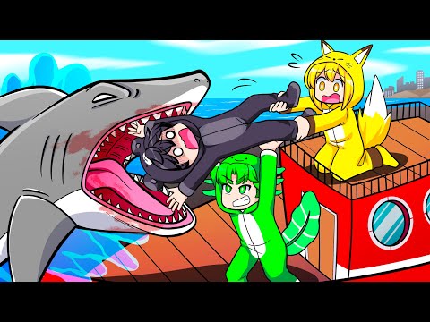 SACRIFICING Our Friend to HUNGRY SHARKS in Gang Beasts!