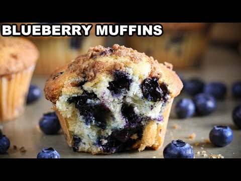 Einfaches Rezept für Blaubeermuffins