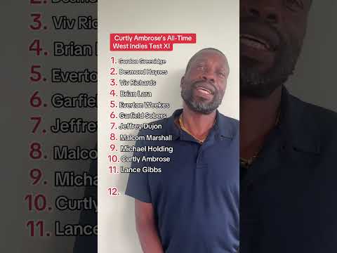 CURTLY AMBROSE’s ALL-TIME WEST INDIES TEST XI 😱🔥 #cricket #windiescricket  #curtlyambrose #lara