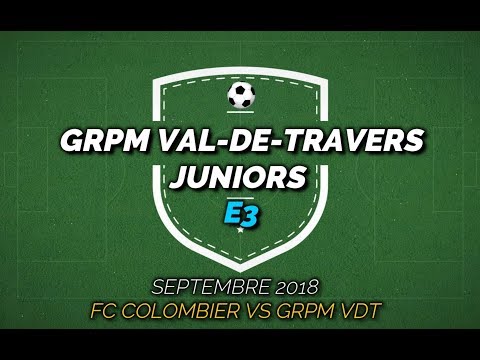 Juniors E3 - FC Colombier vs Grpm Val-de-Travers, 2018