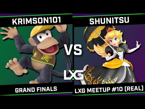 lxg meetup #10 (real) - GRAND FINALS - Krimson101 (Diddy Kong) vs Shunitsu (Peach)