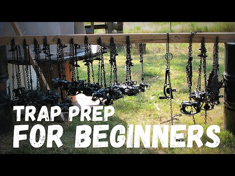 Trapping for Beginners.  Trap Prep; Spray Painting Predator Traps.