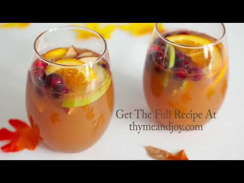 Thanksgiving Punch | Holiday Mocktail Or Cocktail
