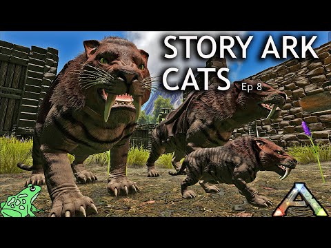 Sabertooth Cat Breeding etc.  Story Ark: The Island Ep 8 - Ark Survival Evolved Gameplay