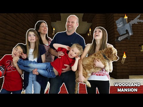 EPIC FAMILY ROAD TRIP! VISITING WOODLAND MANSION - MINECRAFT