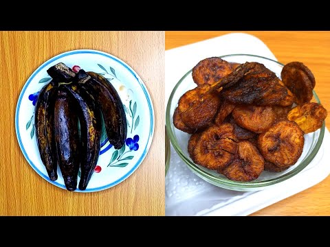 How To Make Fried Plantains | Recipes Using Ripe Plantains | Over-Ripe Plantains Recipe