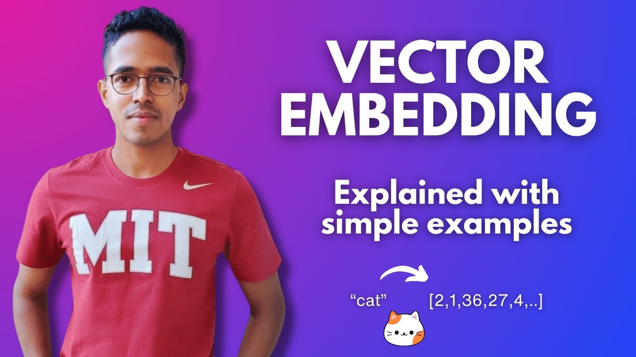 Vector embedding explained with simple examples and easy code