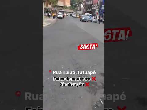 Dois meses após recapeamento, rua Tuiuti continua sem sinalização | MOVIMENTO SALVE SÃO PAULO
