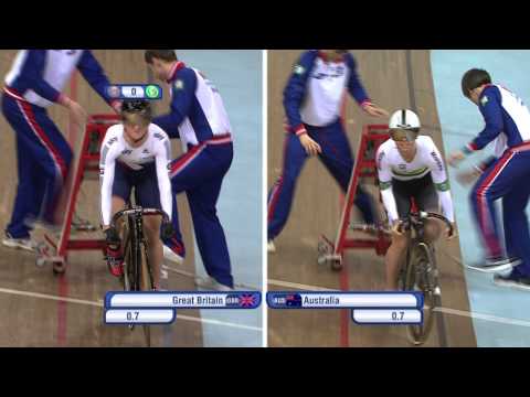 Women's Team Sprint Bronze Final - GBR v AUS - 2013 UCI World Track Championships
